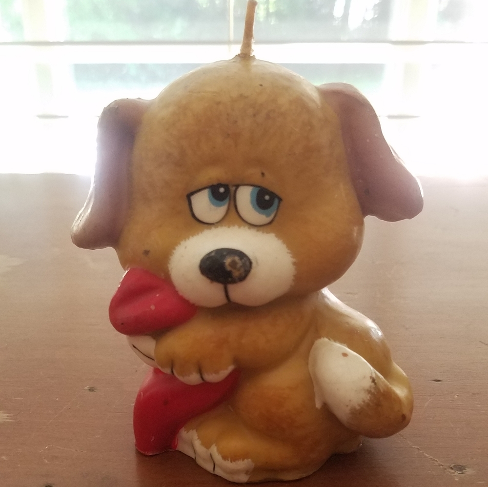 Vintage Dog Candle